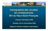 Cartographie des courbes de conséquence - BV du Haut Saint-François