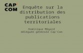 Enquête Cap'Com sur la distribution des publications territoriales