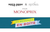 Monoprix : « Les messages en boites » / Rosapark