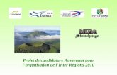 Projet Auvergnat Inter RéGions 2010