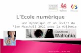 L'école numérique - Une dynamique et un levier du Plan Marshall 2022 pour la Wallonie et la FWB