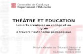 Theatre et education