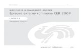 Evaluation certificative   epreuves externes communes (ceb) - 2009 - mathématiques (ressource 8348)