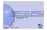 ECR France Forum ‘06. Les formats et les concepts de magasins gagnants, la force des partenariats industriel-distributeur