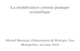 Michel Morange - La mod©lisation comme pratique scientifique