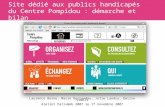 Site dédié aux publics handicapés du Centre Pompidou : démarche et bilan