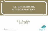 Recherche d'information -- L3anglais 2014-2015