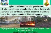Mathias Ogouto Affoukou  et al: Stratégie nationale de prévention et de gestion contrôlée des feux de forêts au Bénin pour lutter contre les changements climatiques