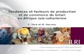 Tendances et facteurs de production et de commerce du bétail en Afrique sub-saharienne