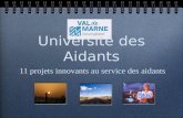 Université des aidants - Présentation aux rencontres d'Autrans - Janvier 2010