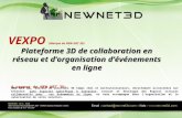 VEXPO, plateforme 3D de collaboration et d'évènement en ligne