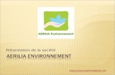 Présentation AERILIA Environnement