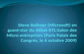 Steve Ballmer (Microsoft) En Guest Star Du