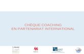 Incitants financiers de l'AWEX - Chèques coaching en partenariat international