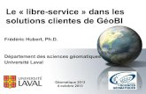 Le « libre-service » dans les solutions clientes de GeoBI