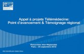 2011-09-25 ASIP Santé RIR "Télémédecine : point d’avancement du programme et témoignage régional"