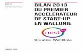 Bilan 2013 du premier accélérateur de start-up en Wallonie