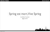 Spring est mort, Vive Spring à Devoxx France