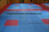 Prepositions en français