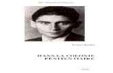 Franz Kafka - Dans La Colonie Penitentiaire