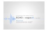 Les francais et les médias sociaux - Echo vague 4 - Echostudy - Janvier 2012
