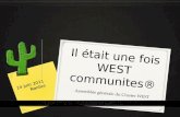 Projet « WEST Communities® » - Cluster WEST