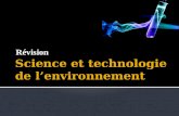 Science et technologie de l'environnement - Révision partie 1