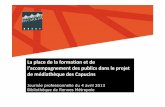 La bibliothèque émancipatrice : La place de la formation et de l’accompagnement des publics dans le projet de la médiathèque des Capucins (Brest)