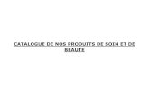 Catalogue produits sois_beaute