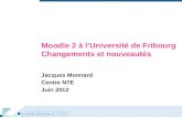 Moodle 2 à l’Université de Fribourg : changements et nouveautés