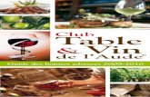 Guide 2009-2010 du Club Table & Vin de l'Aude