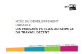 Midi DD_20140311_achACT_Les marchés publics au service du travail décent