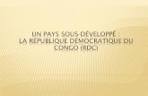 La République Démocratique du Congo (RDC), un pays sous-développé
