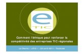 Présentation de la Charte eTIC et du secteur TIC wallon