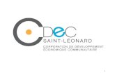 Séance d'information CDEC Saint-Léonard