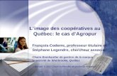 Image des coopératives au Québec : Agropur