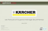 Kärcher-OpinionWay Les Français et le grand ménage de printemps avril 2014