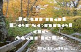 Journal Personnel de MarieBo -  Extraits