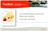 Pays de Lorient : la construction de logements neufs en 2012