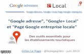 Google+Local pour mon entreprise (tourisme)
