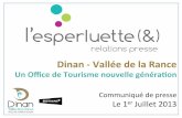 Dinan / Vallée de la Rance - Un Office de Tourisme nouvelle génération