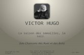 VICTOR HUGO (LA SAISON DES SEMAILLES, LE SOIR)