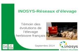 Les transformations de l'élevage vues au travers du dispositif Inosys-Réseaux d’élevage, observatoire et acteur pour l’élevage français