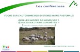 Focus sur l'autonomie des systèmes ovins pastoraux: Quelles marges de manoeuvre ? Quelles solutions concrètes  ? (y compris hors des zones pastorales)