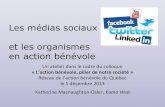 Atelier "Les médias sociaux et les organismes en action bénévole"