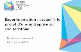 Paris Region Lab -  Accueillir un projet d'une entreprise sur son territoire