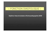 Fonction diastolique