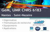Présentation du Laboratoire GeM UMR CNRS 6183