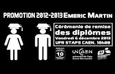 Master 2 MDS Caen : remise des diplômes 2013