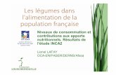 Les légumes dans l'alimentation de la population française | Lionel Lafay